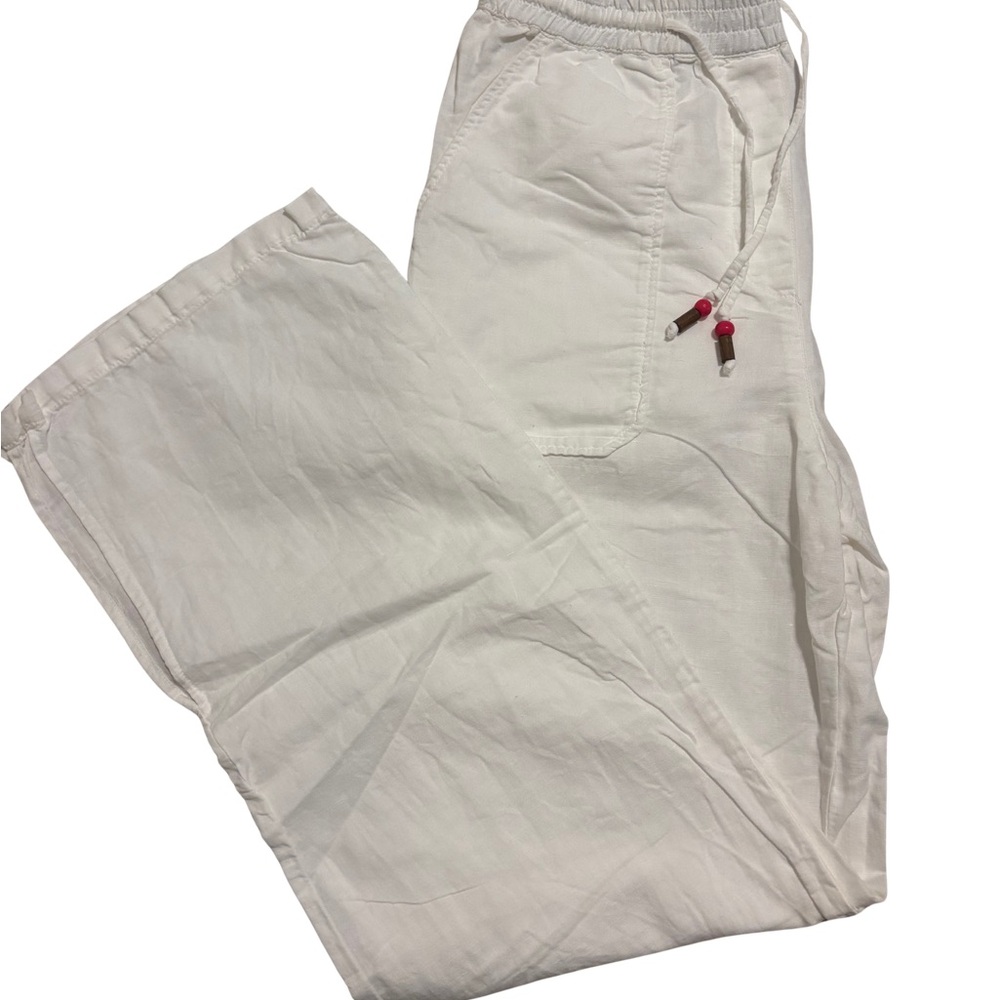 Zara White Womens Linen Pants